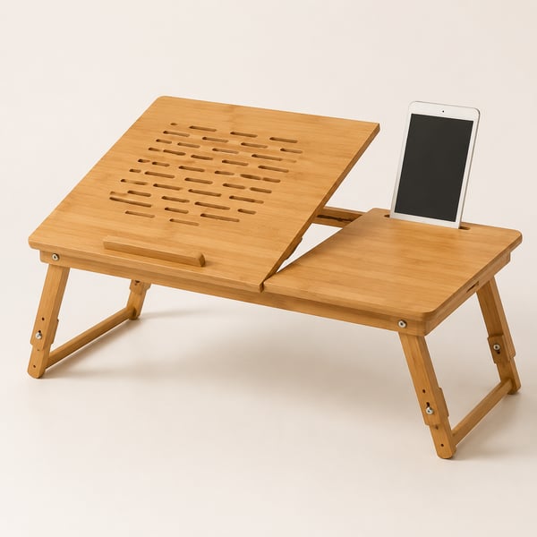 Foldable bed laptop table