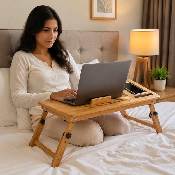 Foldable bed laptop table — view 2