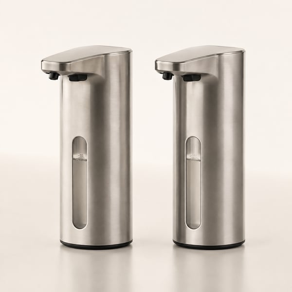 Touchless soap-dispenser pair