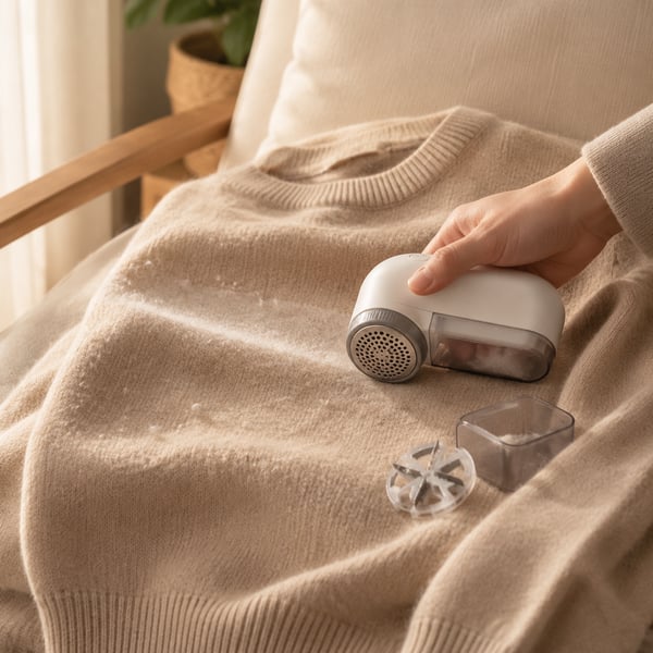 Rechargeable fabric shaver — view 2