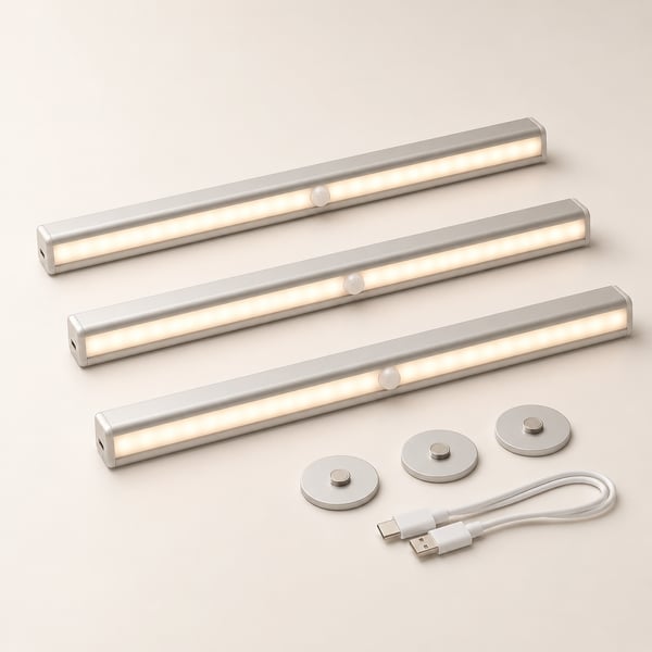 Motion-sensor cabinet light set