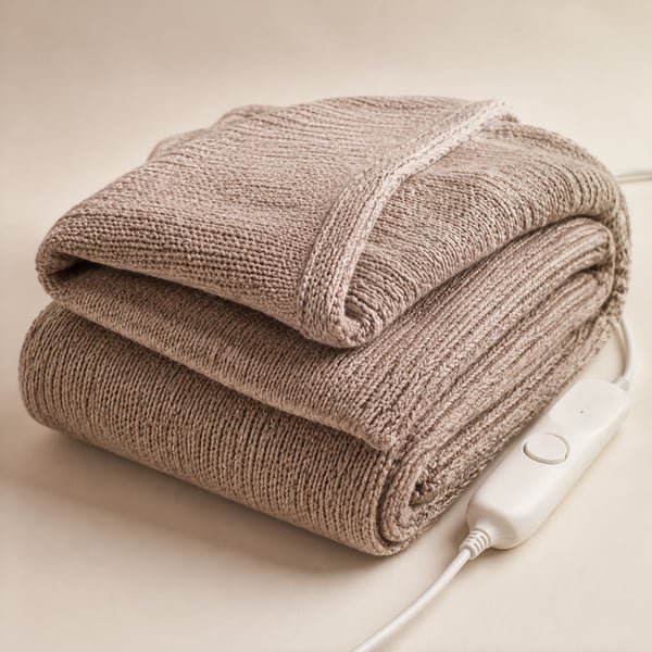 Heated throw blanket