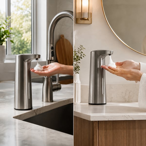 Touchless soap-dispenser pair — view 2